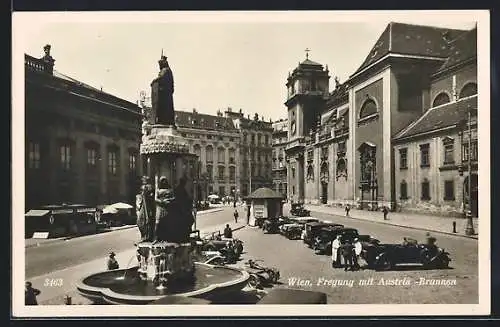 AK Wien, Freyung mit Austria-Brunnen