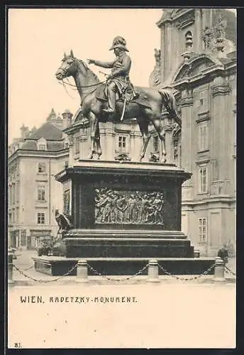 AK Wien, Radetzky-Monument