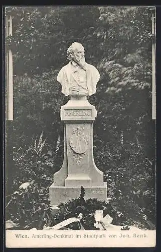AK Wien, Amerling-Denkmal im Stadtpark
