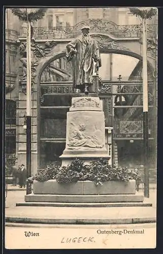 AK Wien, Gutenberg-Denkmal