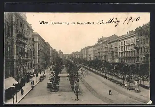 AK Wien, Kärntnerring mit Grand-Hotel