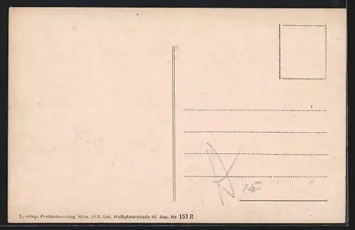 AK Wien I., Opernring mit Strassenbahn aus der Vogelschau