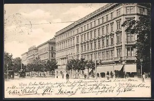 AK Wien, Park-Ring mit Cafe Stadtpark