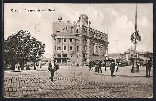 AK Wien, Aspernplatz mit Urania