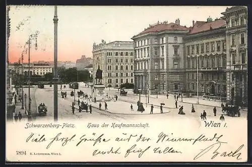 AK Wien, Schwarzenberg-Platz, Haus der Kaufmannschaft