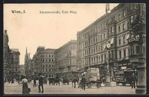 AK Wien, Kärntnerstrasse, Ecke Ring