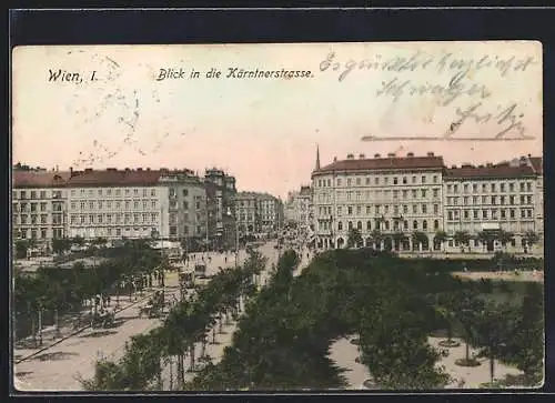 AK Wien, Blick in die Kärntnerstrasse