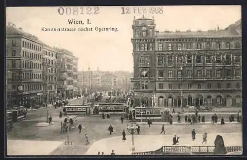 AK Wien, Kärntnerstrasse nächst Opernring