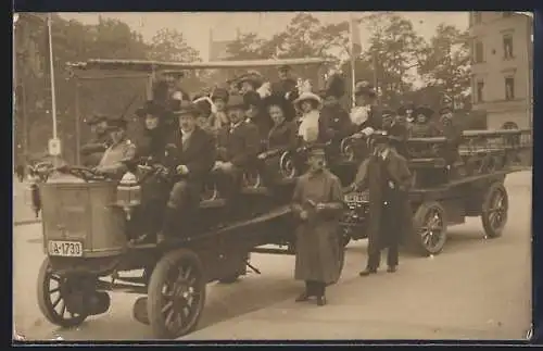 Foto-AK Elektro-Bus der Rundfahrt Bavaria, Kennzeichen IIA-1730