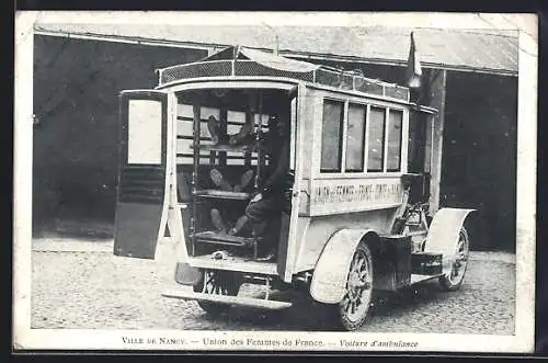 AK Nancy, Sanitätsbus, Voiture d`Ambulance, Union des Femmes de France, Rotes Kreuz