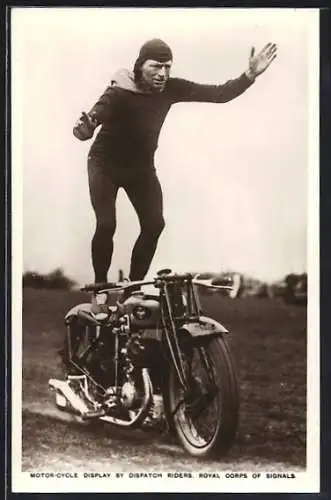 AK Motorrad, Motorcycle display by dispatch riders, Royal Corps of Signals