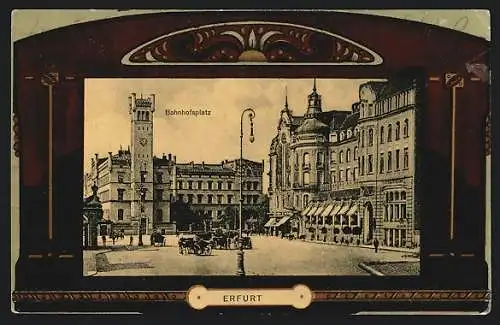 AK Erfurt, Hotel am Bahnhofsplatz im Passepartout