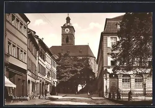 AK Schweinfurt a. M., am Markt