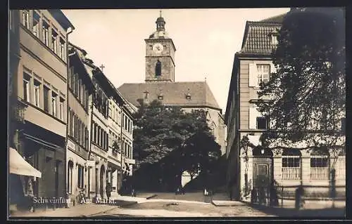 AK Schweinfurt, Geschäfte am Markt