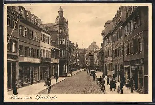 AK Schweinfurt, Partie in der Spitalstrasse