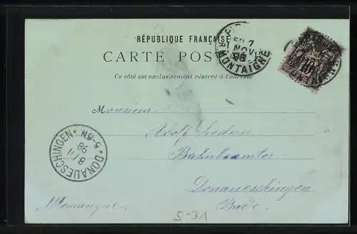 Mondschein-AK Paris, Grande Roue de Paris