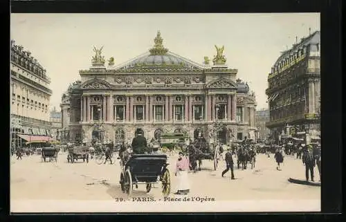 AK Paris, Place de l`Opéra