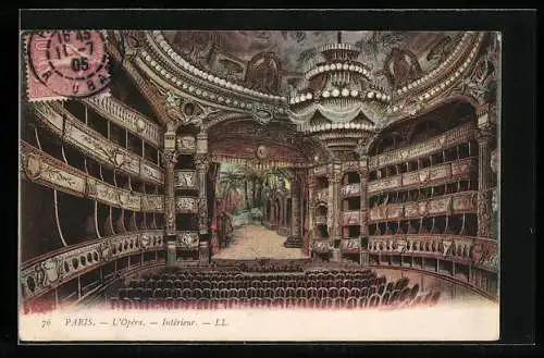 AK Paris, L`Opéra, Interieur