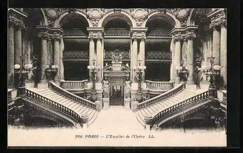 AK Paris, L`Escalier de L`Opéra