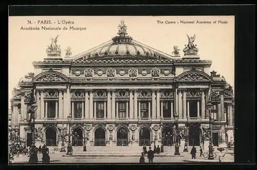 AK Paris, L`Opéra, Academie Nationale de Musique