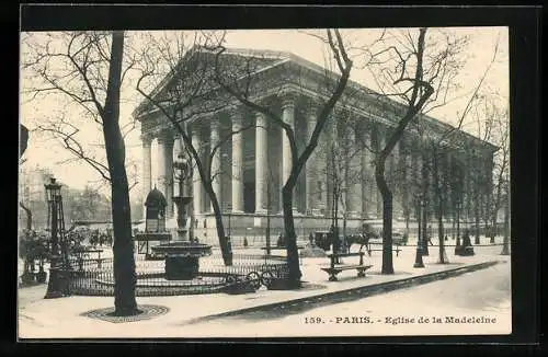 AK Paris, Église de la Madeleine