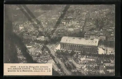 AK Paris, Panorama vers le Quartier de la Madeleine