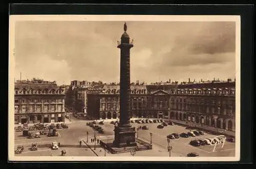 AK Paris, La Place et la Colonne Vendome