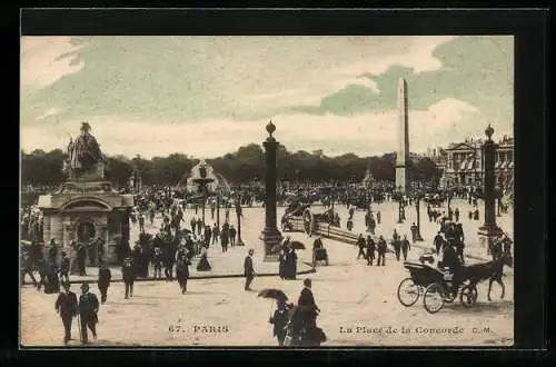 AK Paris, La Place de la Concorde