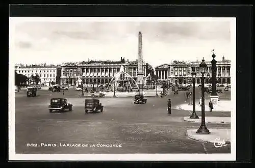 AK Paris, La Place de la Concorde