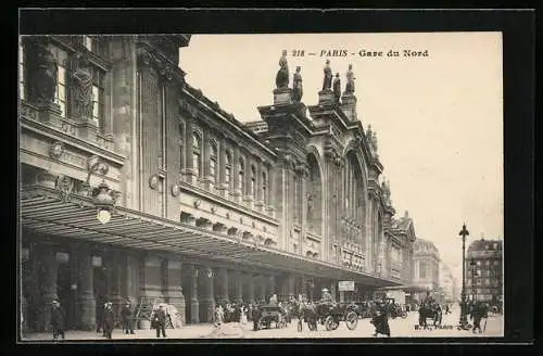 AK Paris, La Gare du Nord