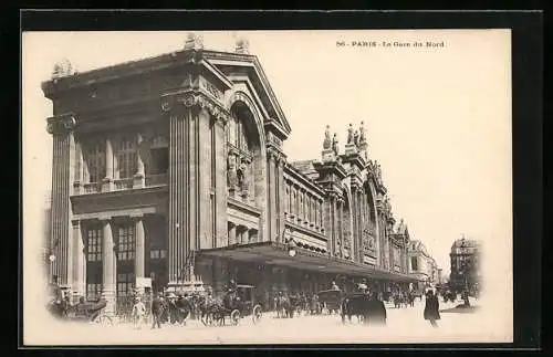 AK Paris, La Gare du Nord