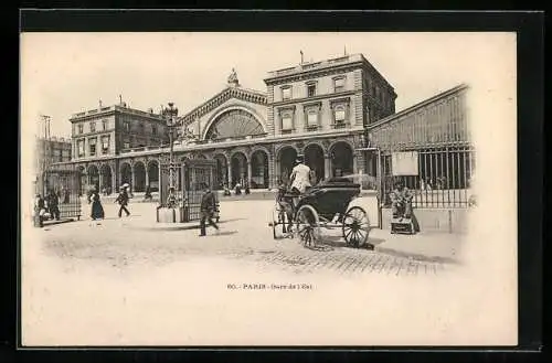 AK Paris, Gare de l`Est, Kutsche