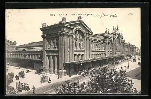 AK Paris, La Gare du Nord