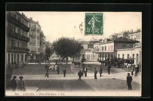 AK Cannes, Place de la Gare