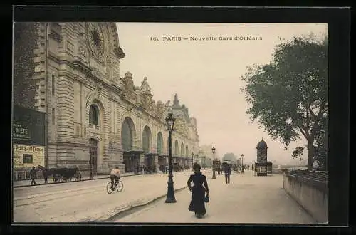 AK Paris, Nouvelle Gare d`Orléans, Bahnhof