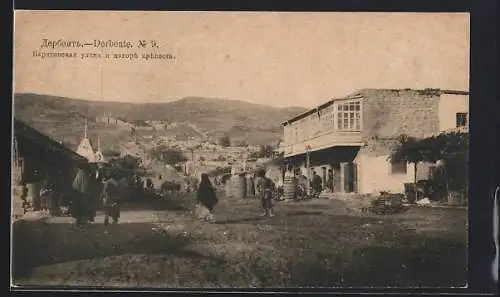 AK Derbent, Strassenpartie mit Anwohnern