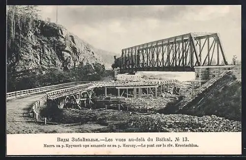 AK Baikal, Le pont sur la riv. Kroutschina