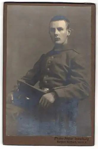 Fotografie Herbert Gerhard, Insterburg, junger Soldat in Feldgrau Uniform