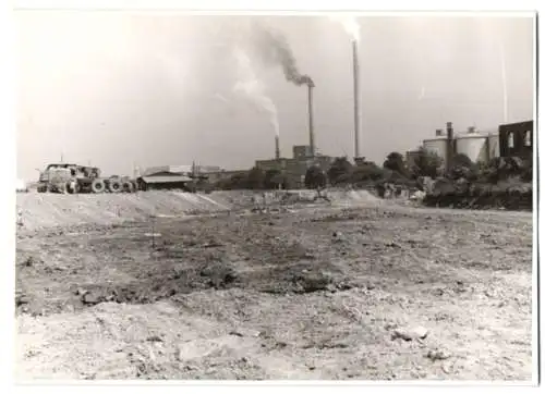 10 Fotografien Hans Armster, Mainz, Ansicht Weisenau, Zementwerk Weisenau, Tagebau, Fabrik, Bergbau