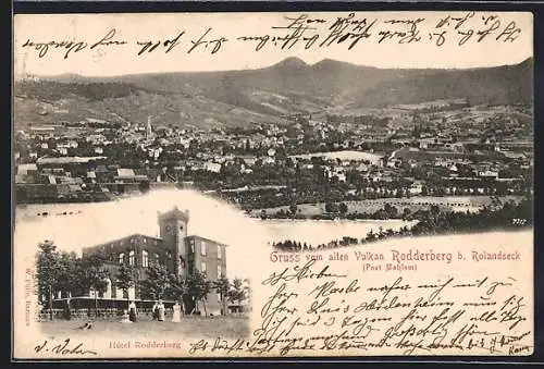 AK Rolandseck /Mehlem, Hotel Alter Vulkan Rodderberg, Teilansicht