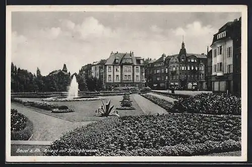 AK Beuel /Rh., Anlage mit Springbrunnen