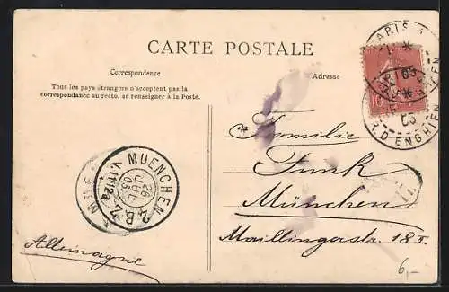 AK Paris, Place et Fontaine Saint-Michel