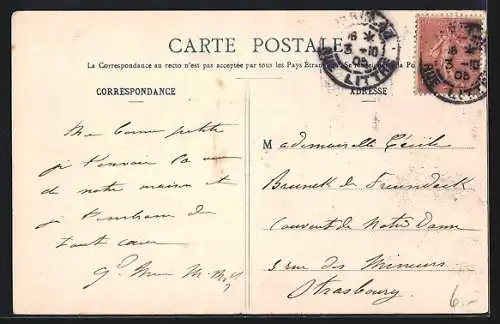 AK Paris, La Rue de Rennes, Strassenpartie