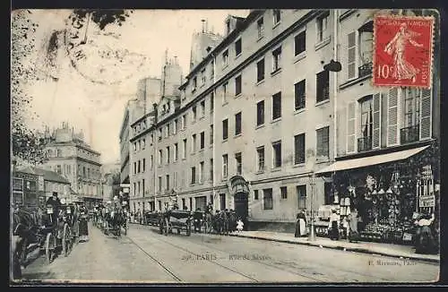 AK Paris, Rue de Sèvres, Strassenpartie