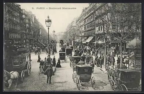 AK Paris, Boulevard Montmartre