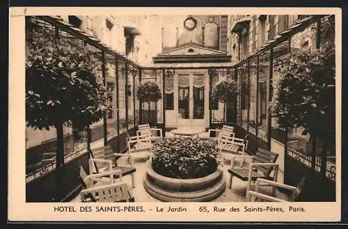 AK Paris, Hotel des Saints-Pères, 65, Rue des Saints-Pères, Le Jardin