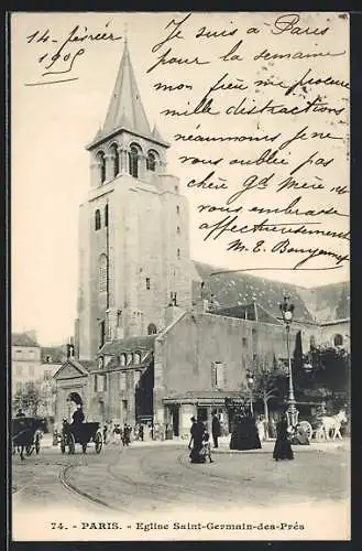 AK Paris, Eglise Saint-Germain-des-Près