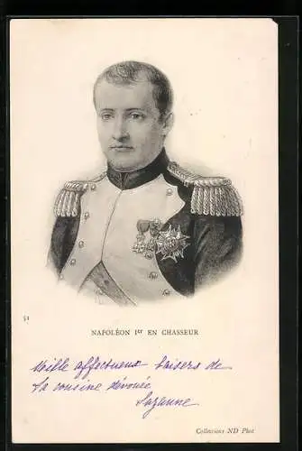 AK Napoléon Ier en chasseur