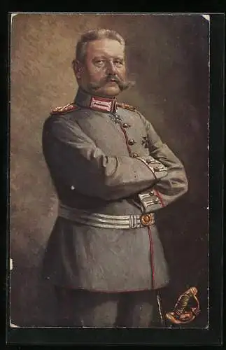 AK Paul von Hindenburg in Uniform