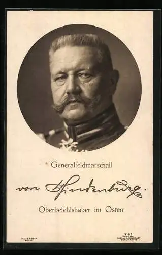 AK Generalfeldmarschall Paul von Hindenburg